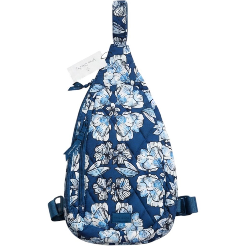Vera Bradley Ultralight Essential Sling Backpack Dive Floral Medallion print NWT